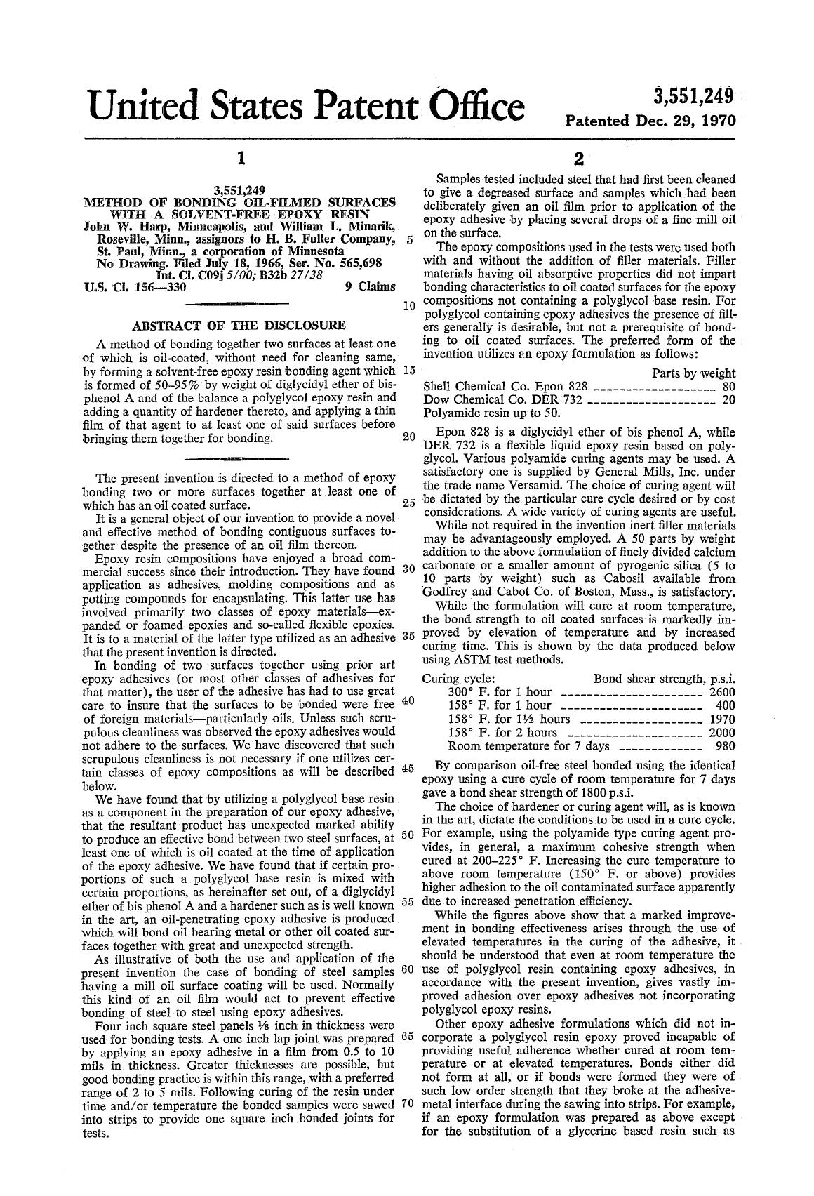 Founding U.S. Patent - First Page
